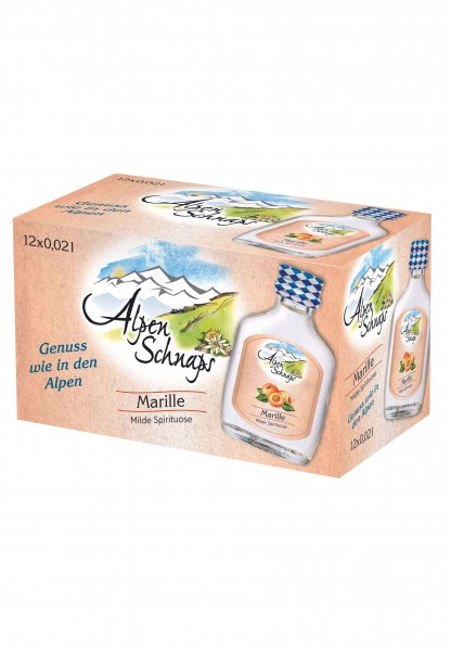 Alpenschnaps Marille Alk.35vol.% 12x0,02l