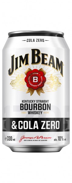 Jim Beam® &amp; Cola Zero Alk.10vol.% 0,33l Dose