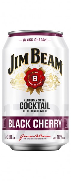 Jim Beam® Black Cherry Alk.10vol.% 0,33l Dose