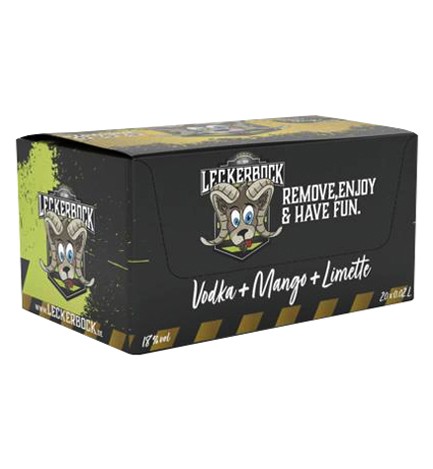 Leckerbock Vodka + Mango + Limette Alk.18vol.% 20x002l Leckerbock GmbH Wasgau Weinshop DE