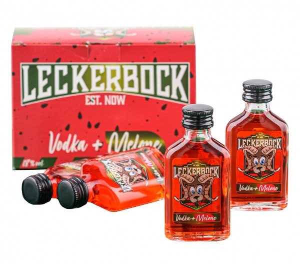 Leckerbock - Vodka + Melone Alk.18vol.% 20x0,02l