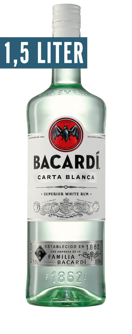 Carta Bacardi Magnum Blanca Alk.37,5vol.% 1,5l