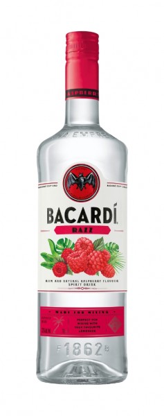 Bacardi Razz Rum Alk.32vol.% 1l Bacardi GmbH Wasgau Weinshop DE