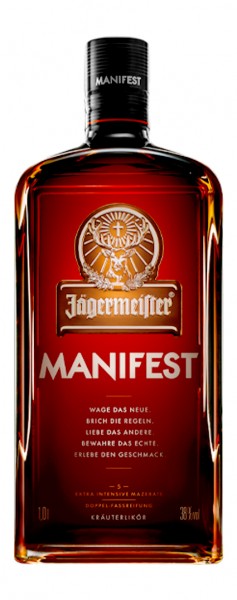 Jägermeister Manifest Alk.38vol.% 1l Mast-Jägermeister SE Wasgau Weinshop DE