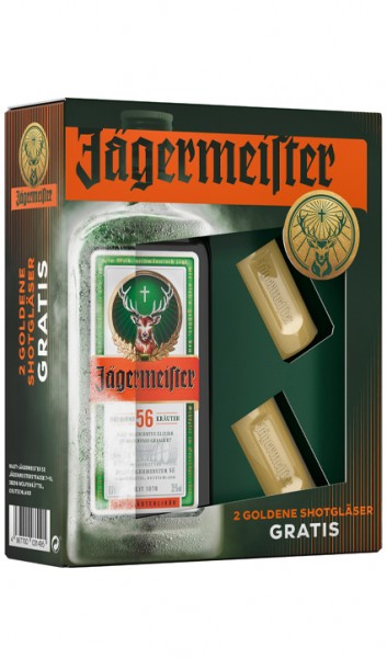 Jägermeister Alk.35vol.% 0,7l inkl. 2 Shotgläser