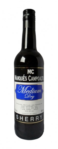 Marqués Campoalto Sherry Medium Dry Alk 15vol% 0,75l