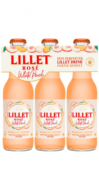 Lillet Rose Peach Ready to drink Alk.10,3vol.% 3x0,2l