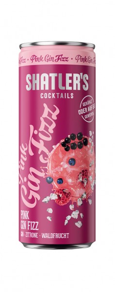 Shatler&#039;s Pink Gin Fizz Alk.10,1vol.% 0,25l Dose