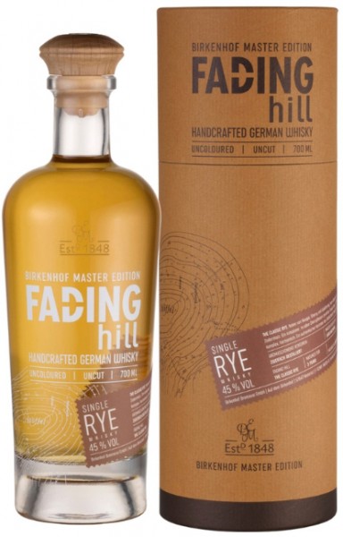 Birkenhof Brennerei - Fading Hill Single Rye Whisky Alk.45vol.% 0,7l