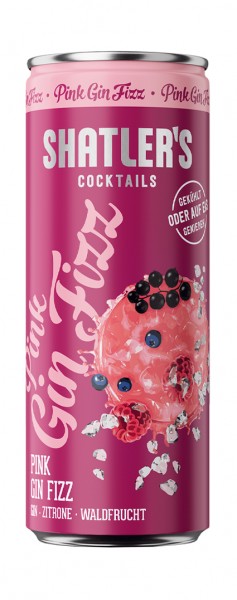 Shatler&#039;s Pink Gin Fizz Alk.10,1vol.% 0,25l Dose