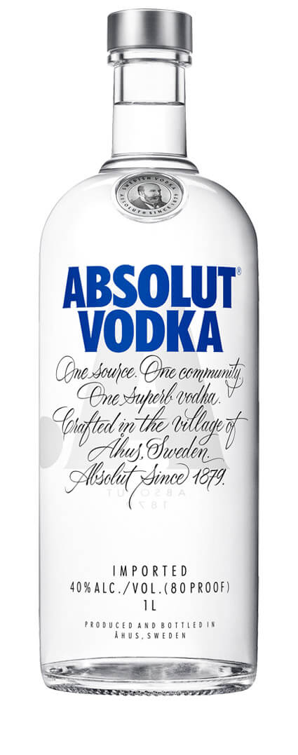1l Vodka Alk.40vol.% Absolut