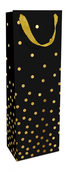 Geschenktasche Golden Dots 12x36x8cm