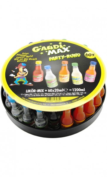 Gaudimax Partymix Alk.16-17vol.% 60x0,02l