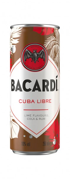 Bacardi Cuba Libre Alk.10vol.% 0,25l Dose