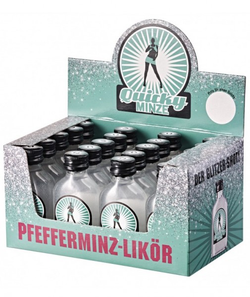 QUICKY Pfefferminzlikör Alk.18vol.% 20x002l IN-SPIRIT GmbH Wasgau Weinshop DE